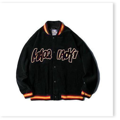 ÁO KHOÁC NHUNG BOMBER UNISEX NAM NỮ THỜI TRANG KING STORE