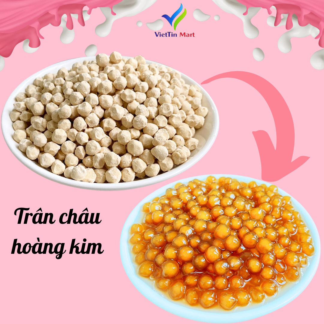 Set Nguyên Liệu Pha Trà Sữa Hoàng Kim (Thành phẩm 30-35 ly) VietTin Mart