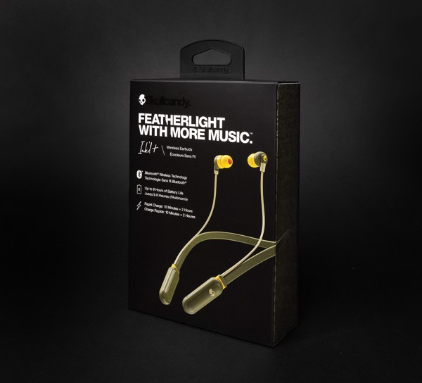 Tai nghe Bluetooth Wireless Skullcandy INKD+ Vàng Xanh Rêu - Hàng Chính Hãng