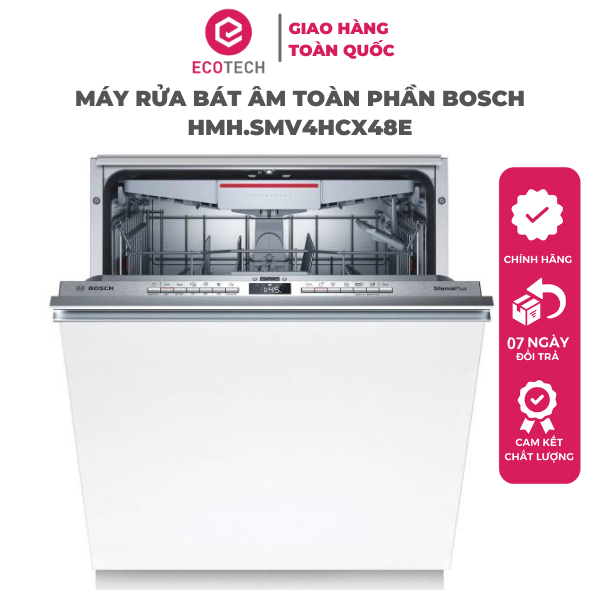 Máy Rửa Chén Bát Âm Toàn Phần BOSCH HMH.SMV4HCX48E - Hàng Chính Hãng