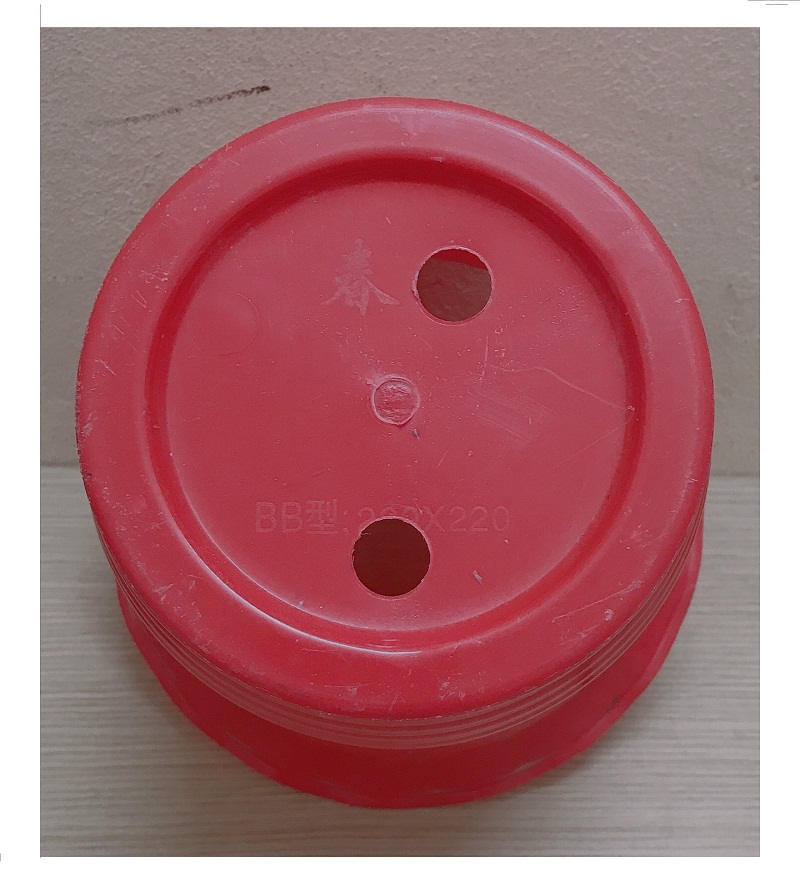 5 Chậu Nhựa Trồng Hoa,Cây Cảnh Hình Tròn Màu Đỏ BB 260x220 CN