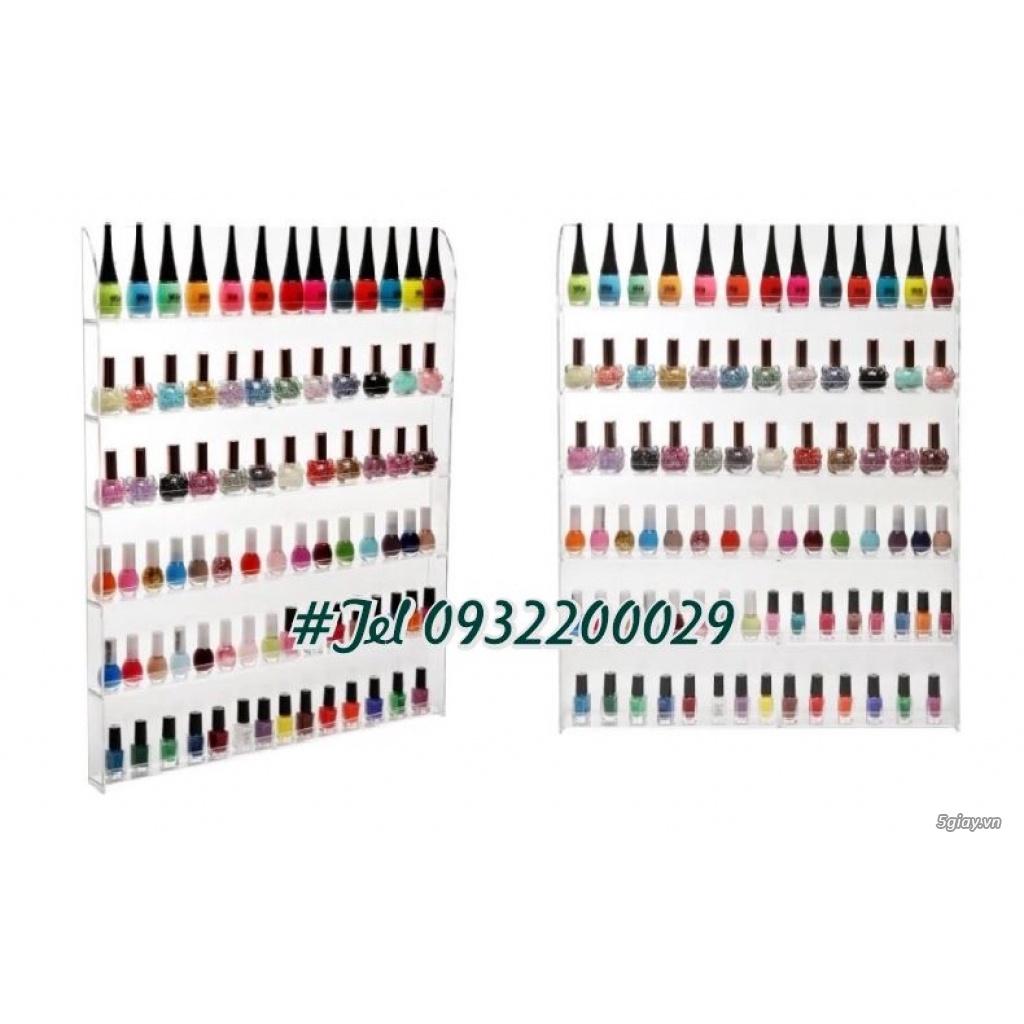 Kệ Nail gắn tường - Kệ Mica Để Sơn Móng Tay Treo Tường
