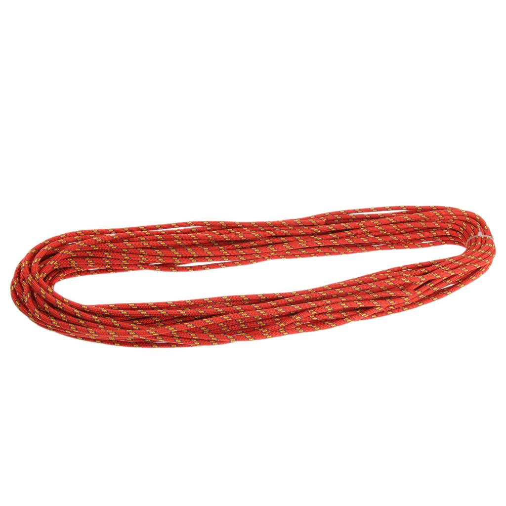 6mmx30m Climbing Safety Auxiliary Rope Static Cord  Mountain Orange