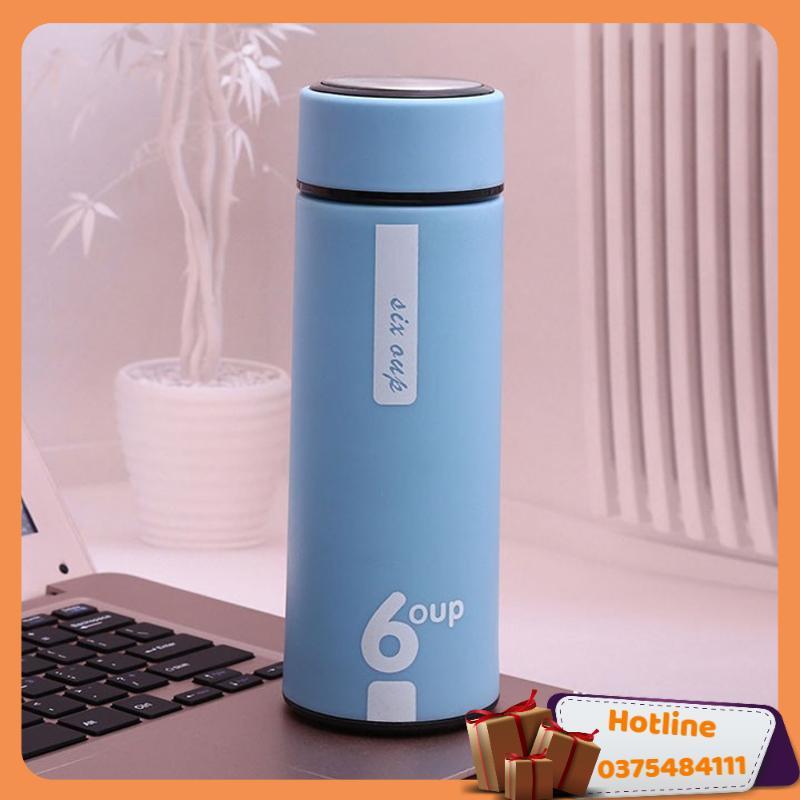 Bình Đựng Nước Giữ Nhiệt Đa Năng Bọc Nhựa Chống Nóng An Toàn Tiện Dụng 450Ml - Giao Màu Ngẫu Nhiên - Hàng Loại 1