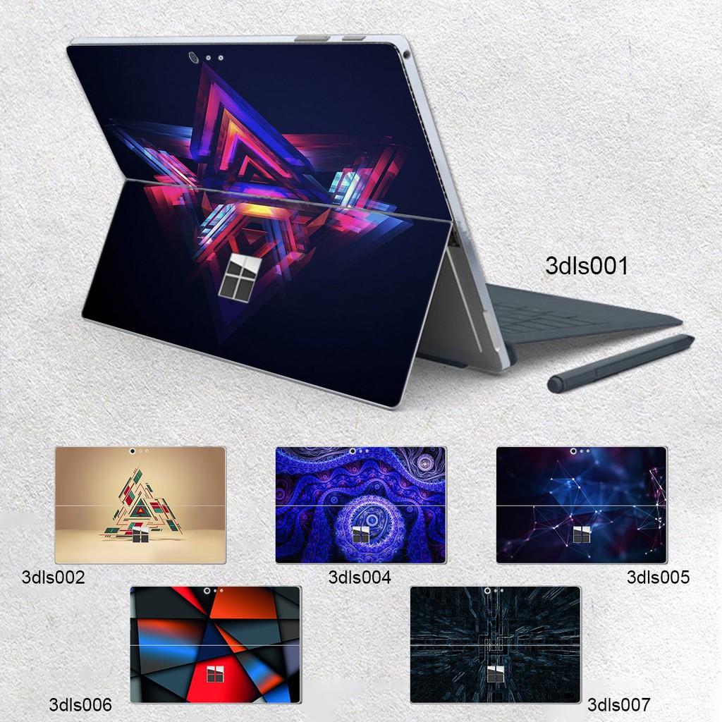 Skin dán hình 3D cho Surface 3 2015; Go, Go 2, Go 3; Pro 2 3 4 5 6 7 8 X