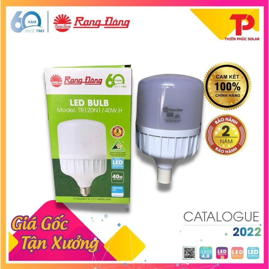 Bóng đèn Rạng Đông LED BULB Trụ 40W - Model: LED TR120N1.40W.H