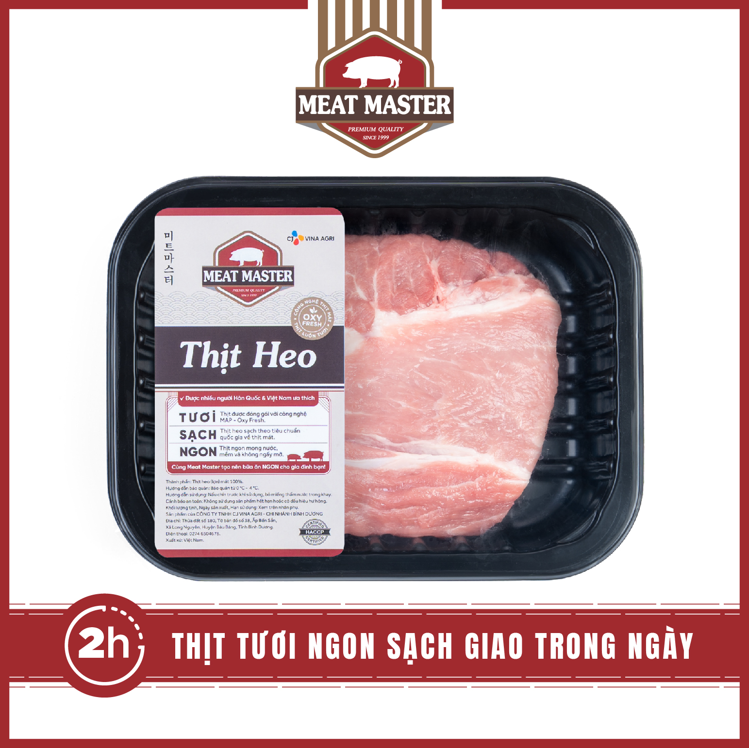 Nạc dăm heo Meat Master ( 400 G )- Giao nhanh