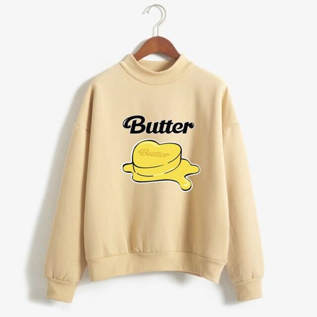 Áo Sweater Bts Butter áo thu đông cổ tròn cho nam nữ