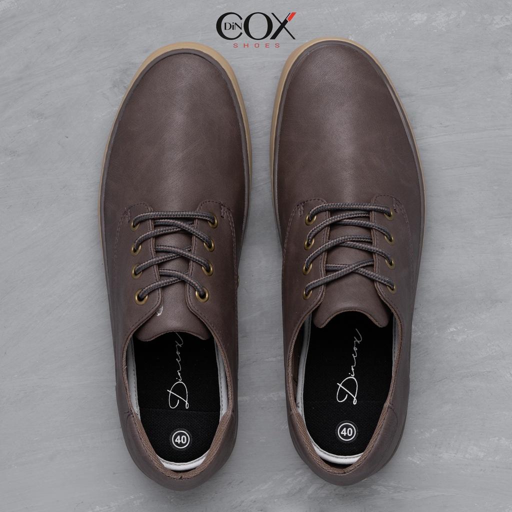 Hình ảnh Giày Sneaker Da Nam DINCOX E11 Sang Trọng Lịch Thiệp Brown