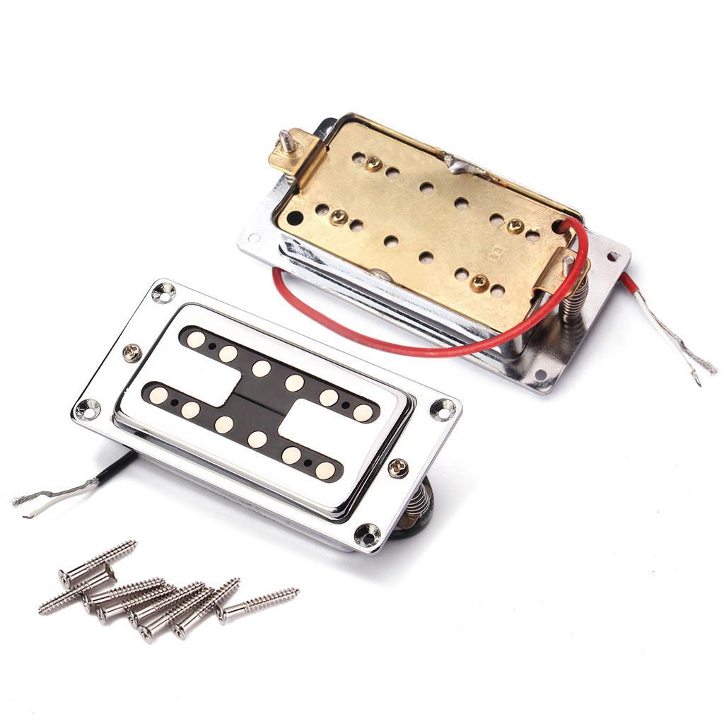 2Pc Electric Guitar Humbucker Pickup Copper Bridge Neck Sealed for LP Guitar