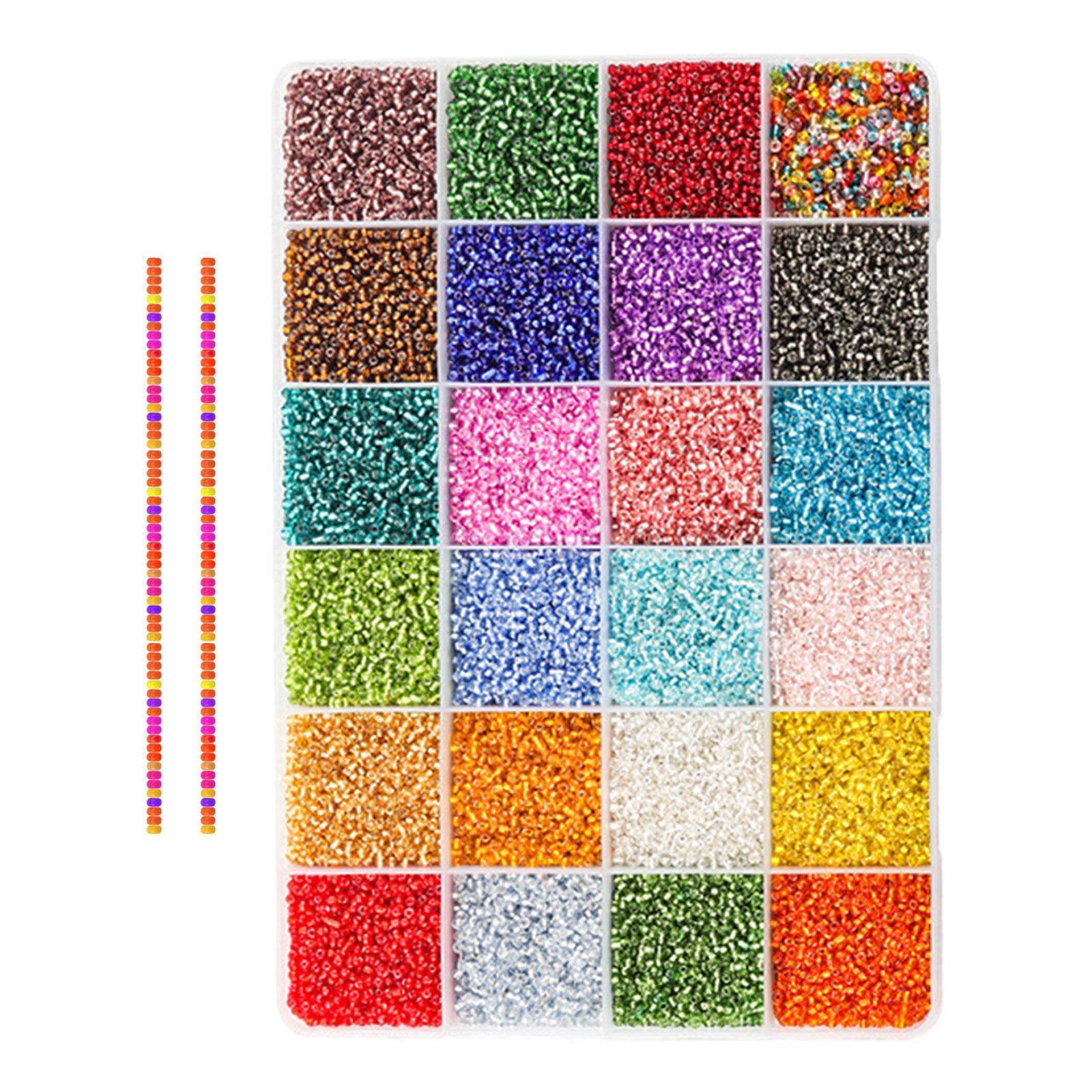 2300x Glass Seed Beads  Beads Multicolor Jewelry Making for Art Children