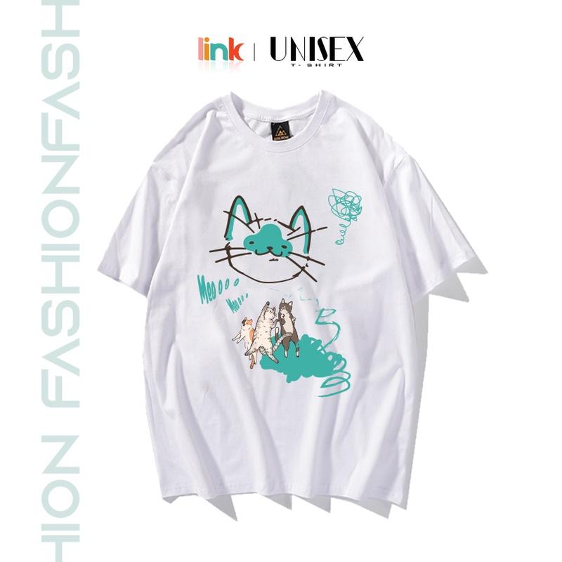 Áo MÈO nghệ thuật nữ dáng rộng tay lỡ unisex