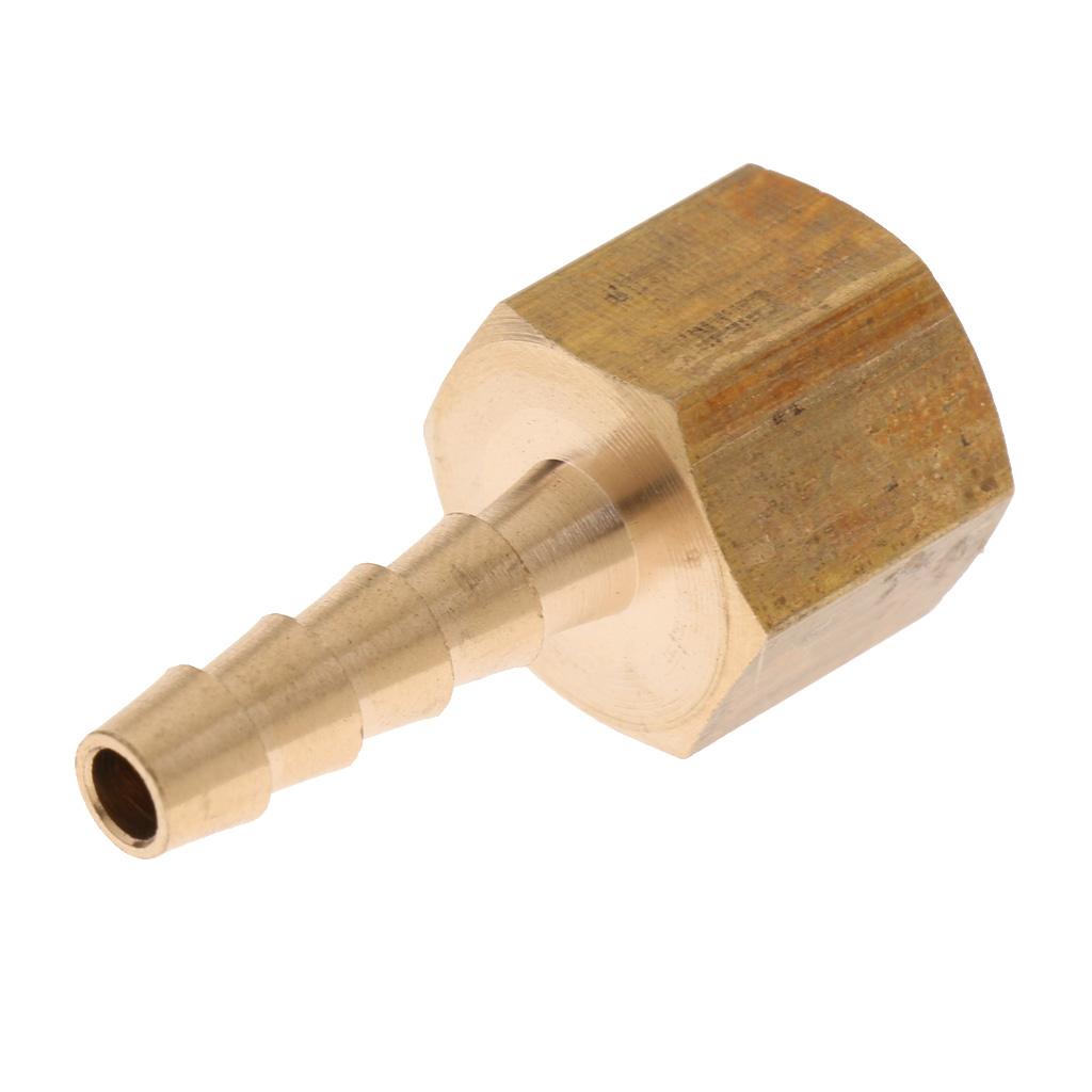 2 Chiếc Đồng Nữ Vòi Lắp, Cổng Kết Nối Đầu Nối Adapter Barb 1/4 BSP DÂY CHUYỀN 6mm