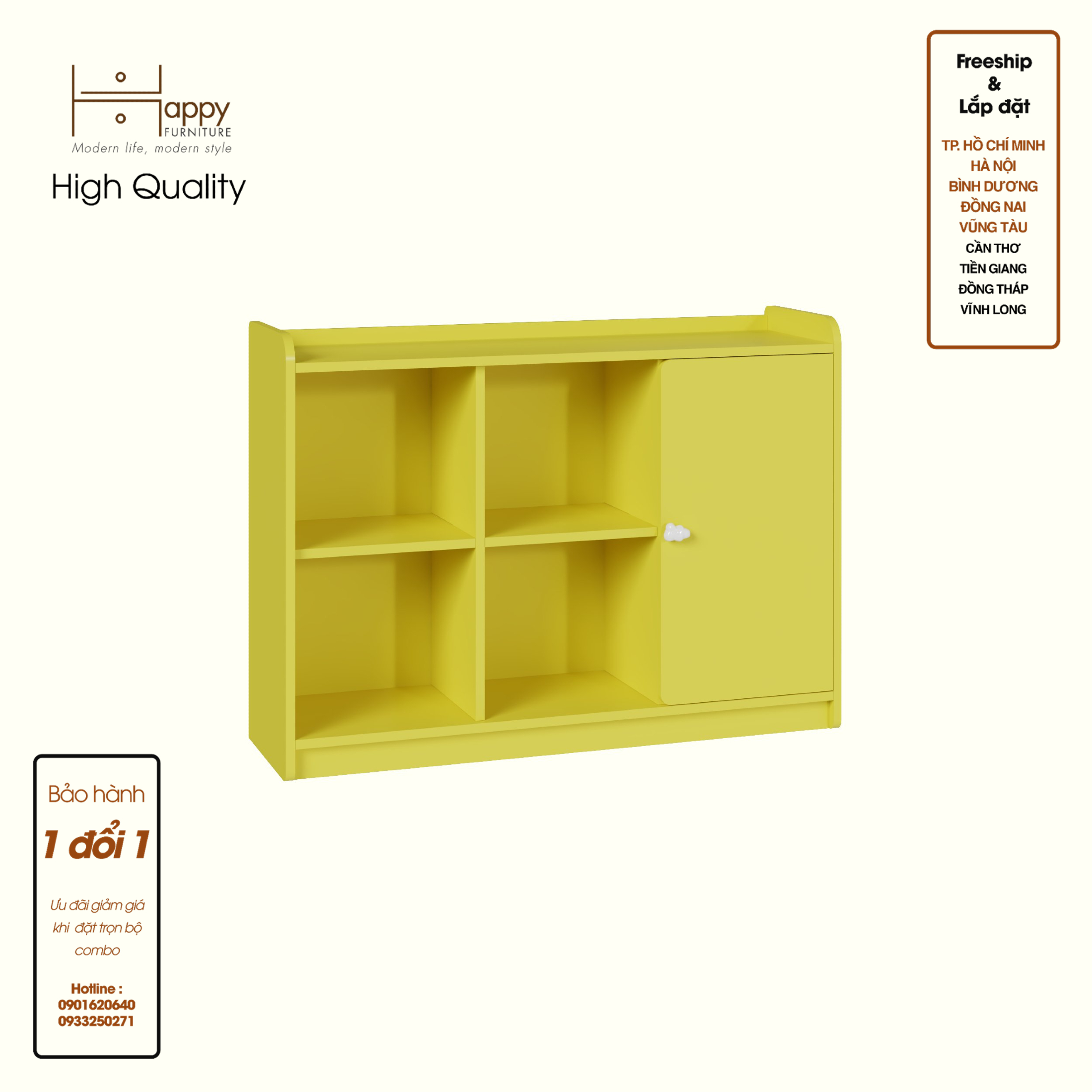 [Happy Home Furniture] KID, Tủ lưu trữ cho trẻ em, 110cm x 32cm x 80cm ( DxRxC), TLT_008