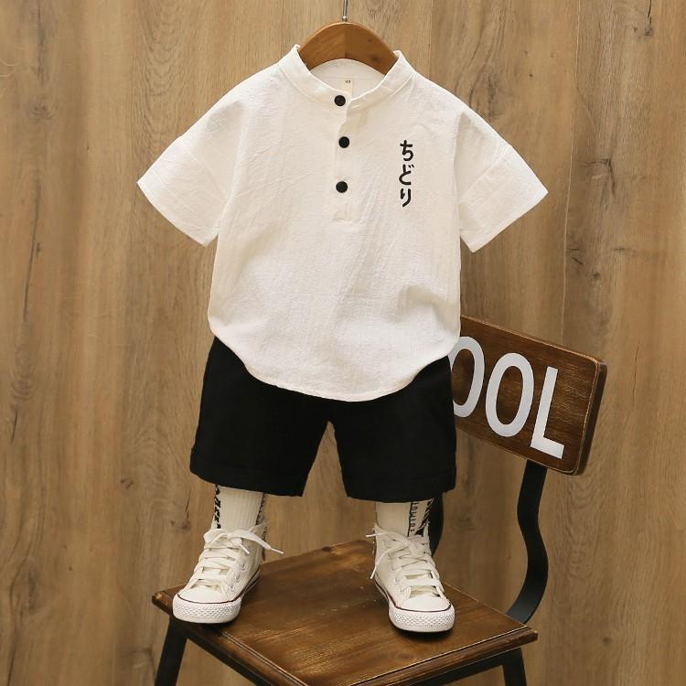 Bộ Cộc Tay Cho Bé Trai In Hình Suduku Chất Đũi Cực Mát Cho Bé Từ 7-26kg Hàng Cao Cấp - SUMO KIDS