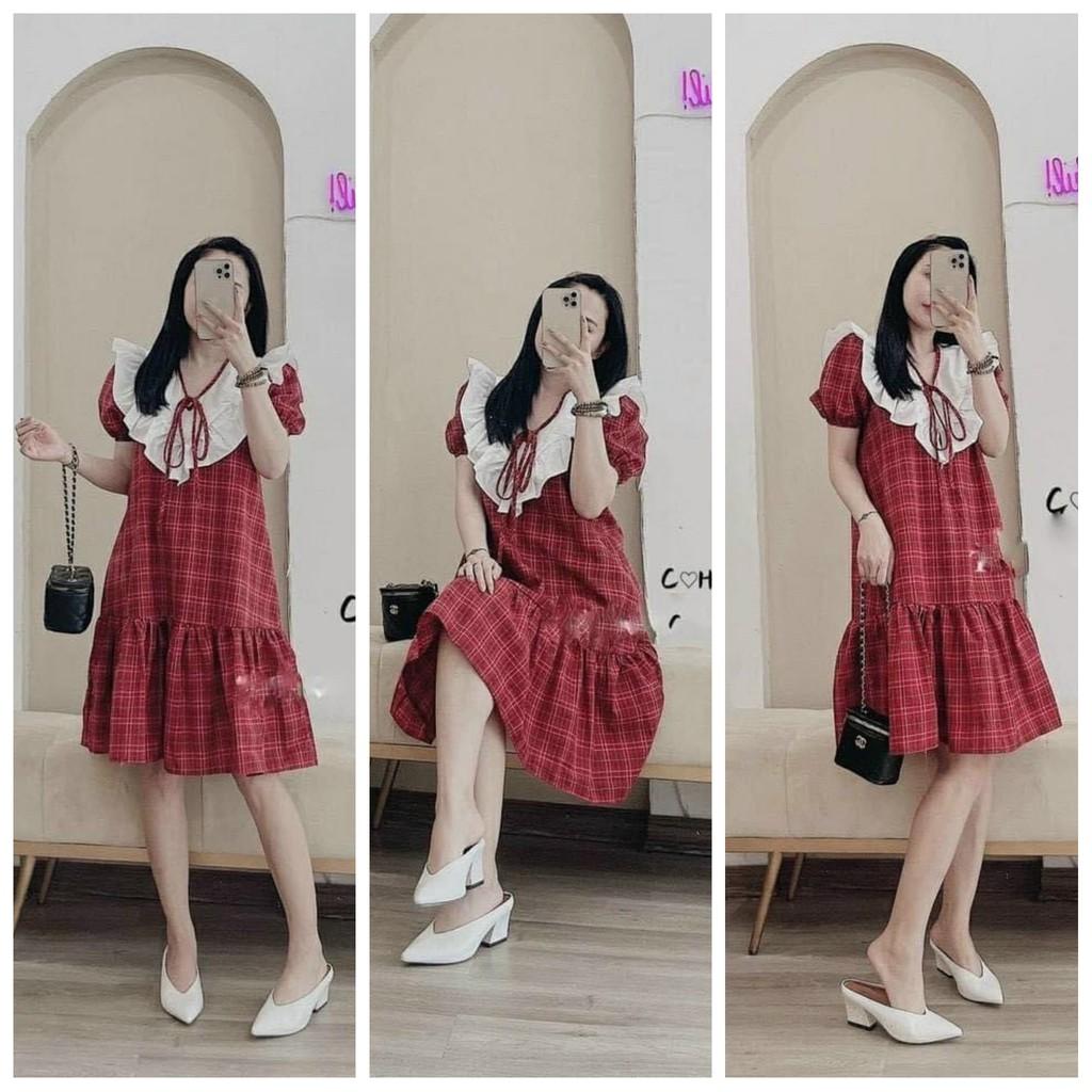 Váy bầu,đầm bầu thời trang thiết kế M286 chất lụa thô freesize từ 45 đến 70kg - Tổng kho đồ bầu