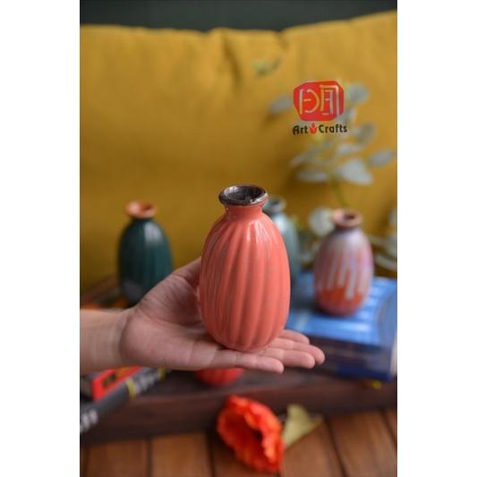 Lọ hoa mini để bàn siêu cute, sứ Bát Tràng. Trang trí kệ treo tường, bàn làm việc, bàn cafe, bàn trà bh21