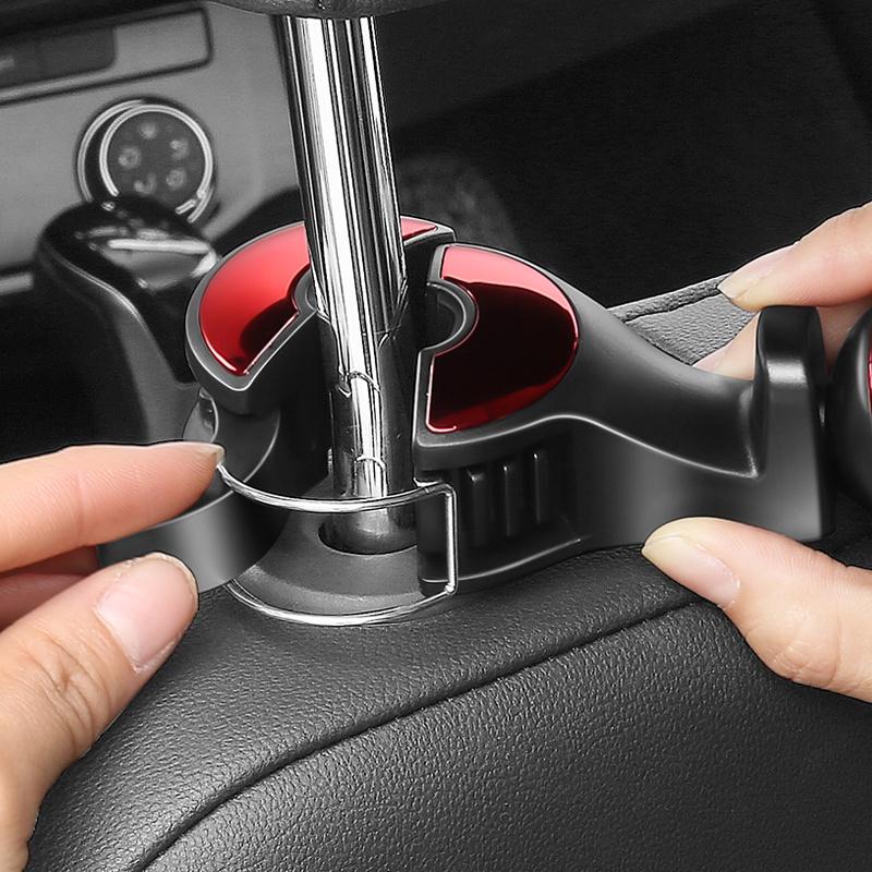 Móc Treo Đồ Gắn Phía Sau Ghế Xe Ô Tô Xoay 360 Độ Tiện Dụng