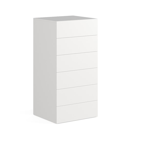 NOVA, Tủ đựng đồ lưu trữ 6 ngăn kéo size lớn, Phong cách Bắc Âu, 80x48x108cm