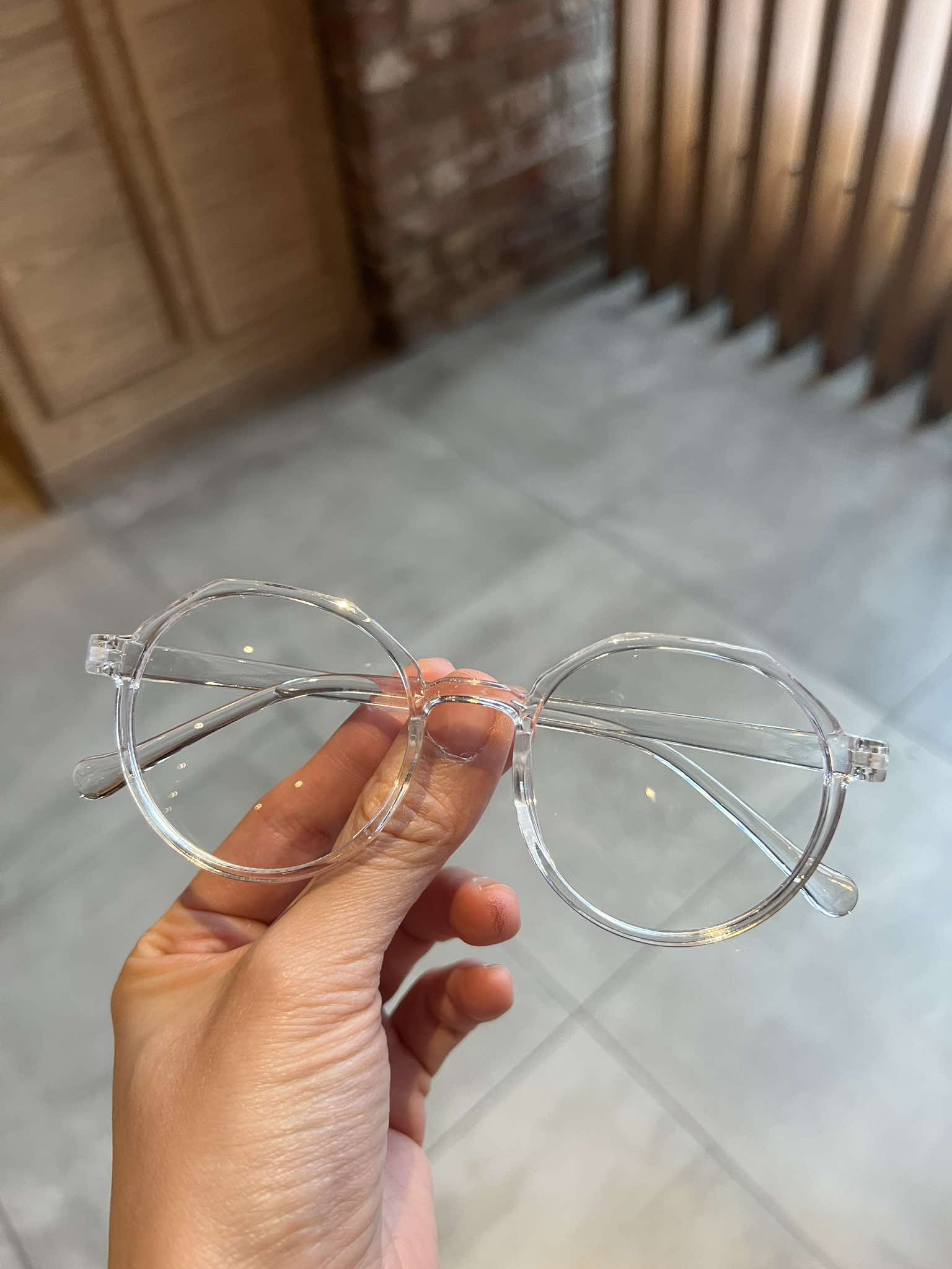 Kính gọng nhựa nhẹ dáng Mắt tròn