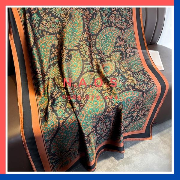 - Khăn lụa satin nữ thời trang mẫu cổ điển sang trọng, dáng dài 90x180cm-Qùa tặng 20/10-quà t