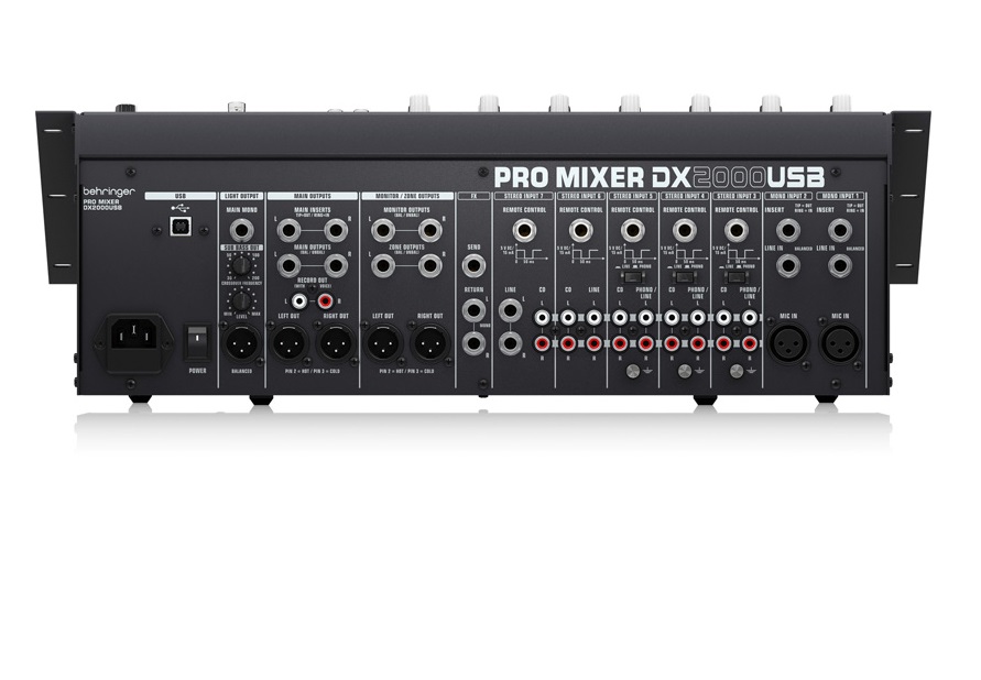 Behringer Mixer DX2000USB Professional 7-Channel DJ Mixer-Hàng Chính Hãng