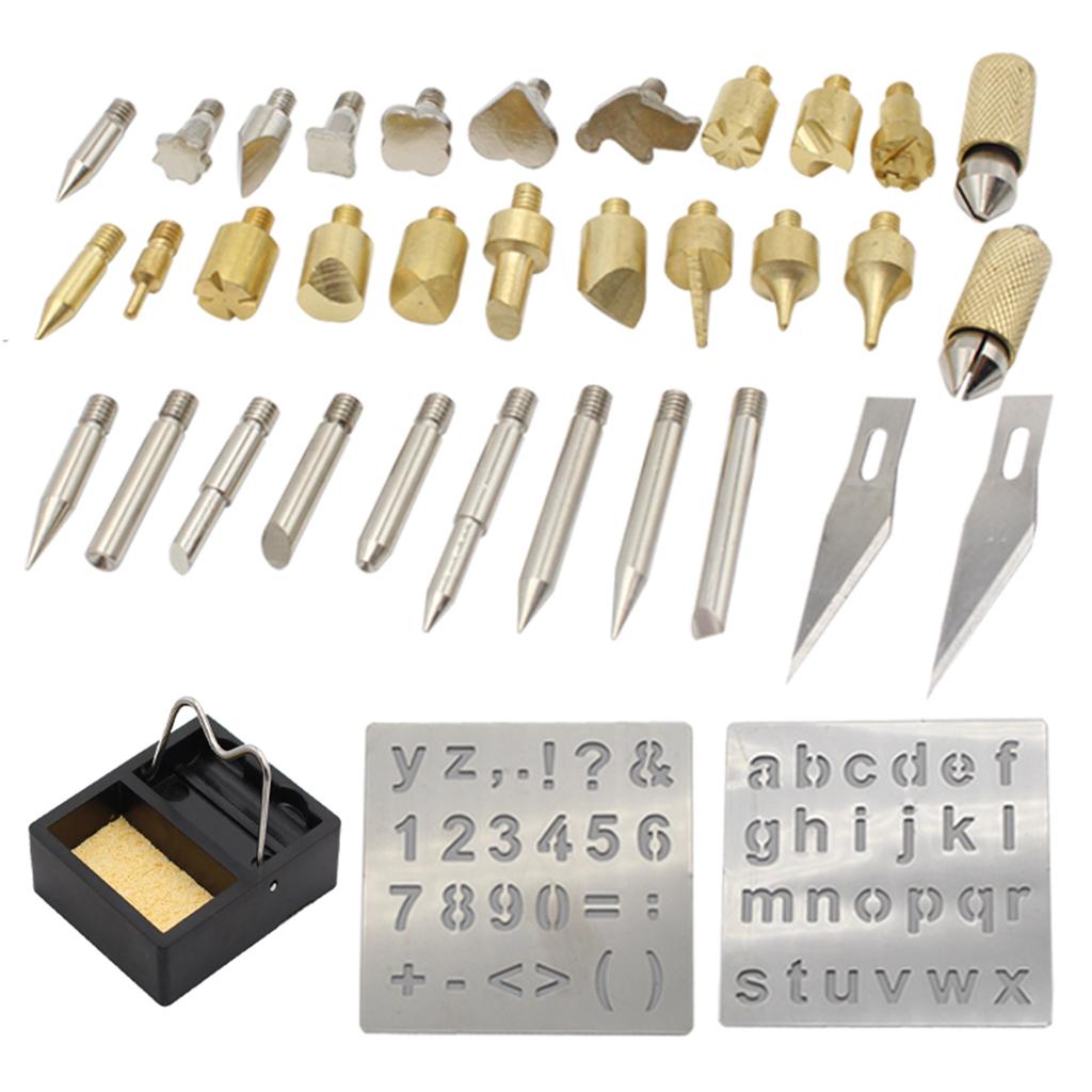 39pcs 60W Adjustable Electric Temperature Welding Soldering Iron Kit EU Plug