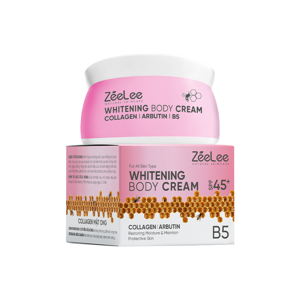 Kem Body Tinh Chất Mật Ong ZeeLee Làm Trắng Da, Mịn Màng (180g) E30