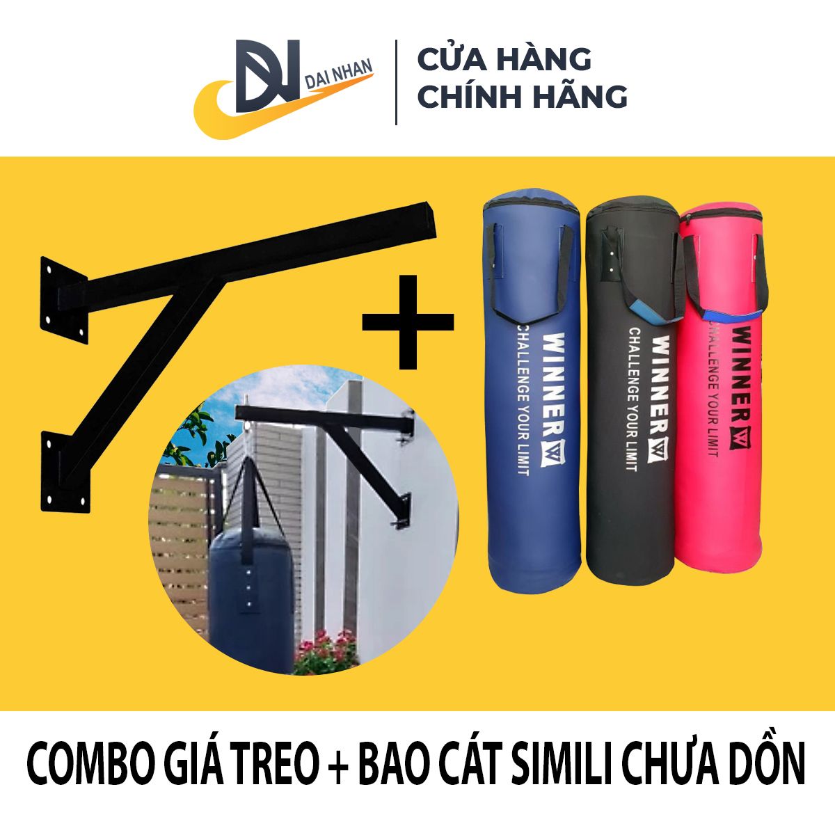 COMBO 2 SẢN PHẨM GIÁ TREO + BAO CÁT SIMILI NHIỀU CỠ 0.6M-0.8M-1M-1.2M-1.5M-1.8M (CHƯA DỒN)