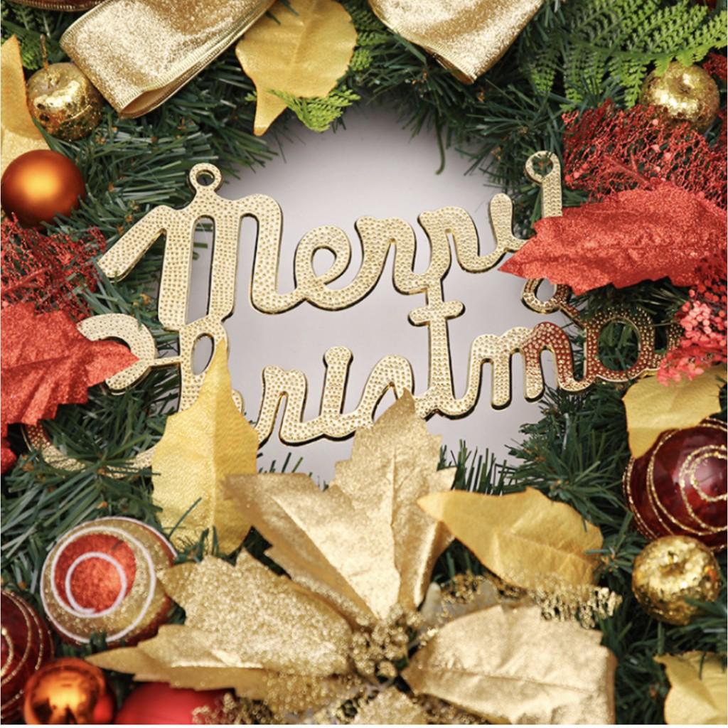 Phụ kiện Vòng hoa trang trí Giáng Sinh Christmas Peacock Wreath Door 60CM - AsiaMart