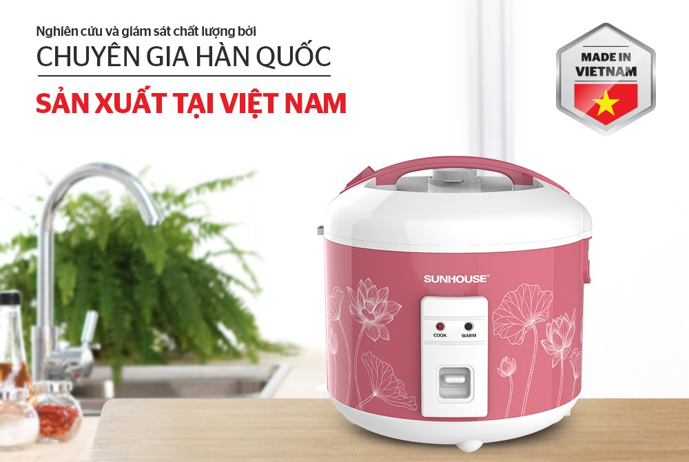 Nồi cơm điện 1.8L SUNHOUSE SHD8609 - Hãng chính hãng