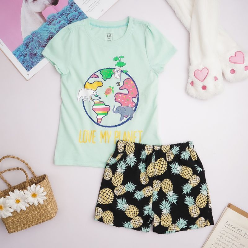 Bộ cotton cho bé gái 4-14 tuổi