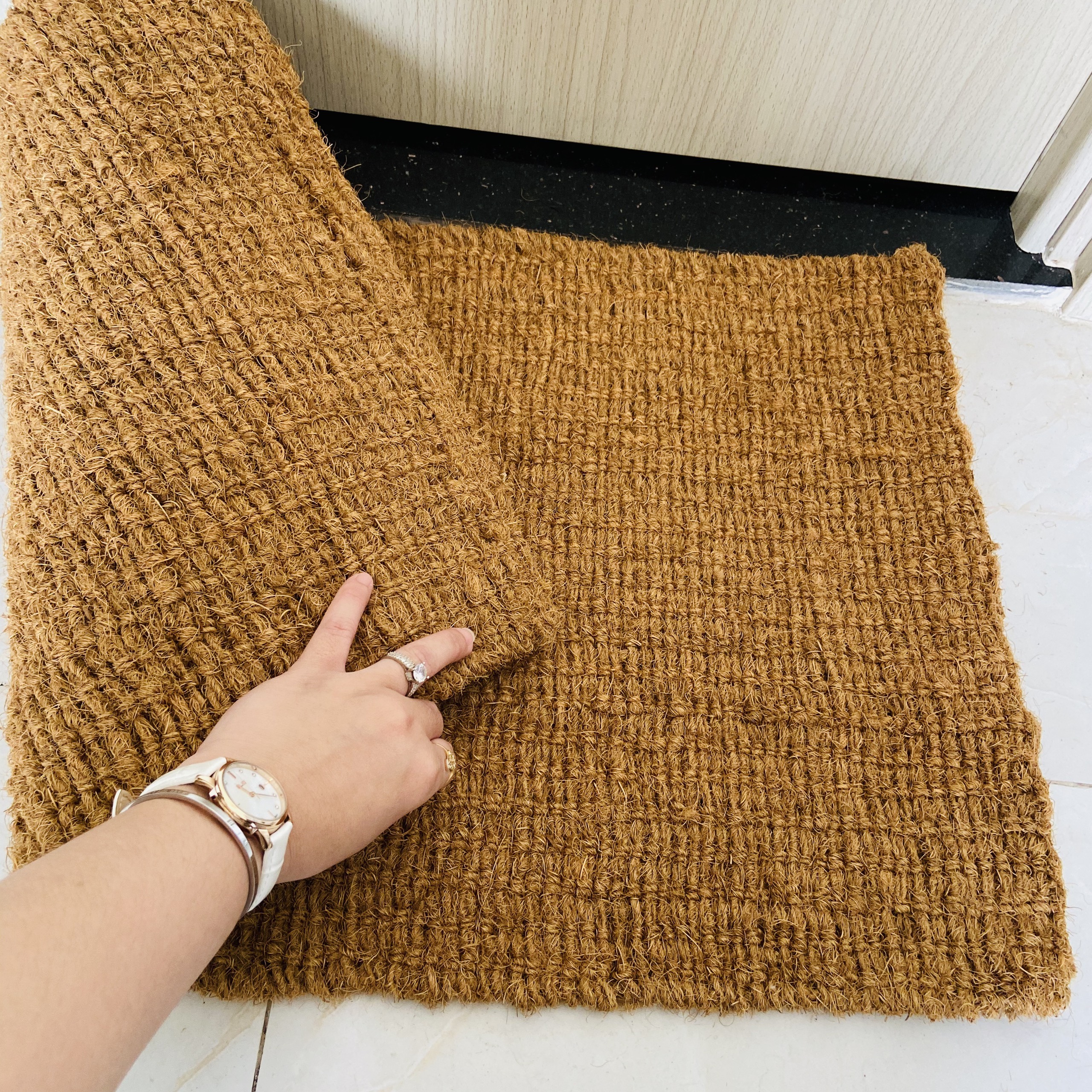 Thảm dệt xơ dừa- sản phẩm thảm làng nghề Việt Nam