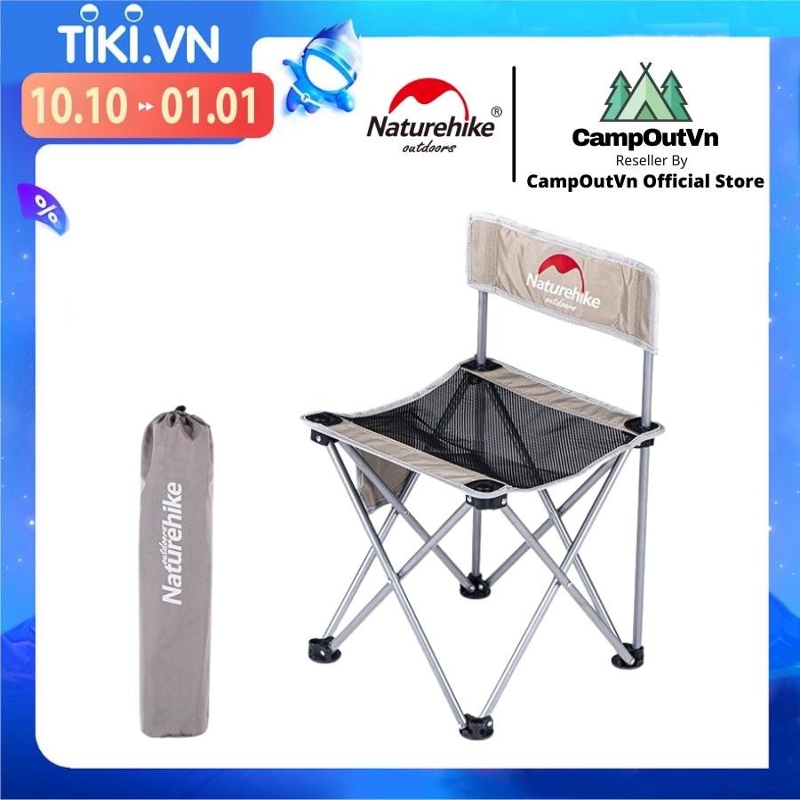 Ghế cắm trại dã ngoại Naturehike du lịch câu cá xếp gấp gọn mini chịu tải 70kg A213