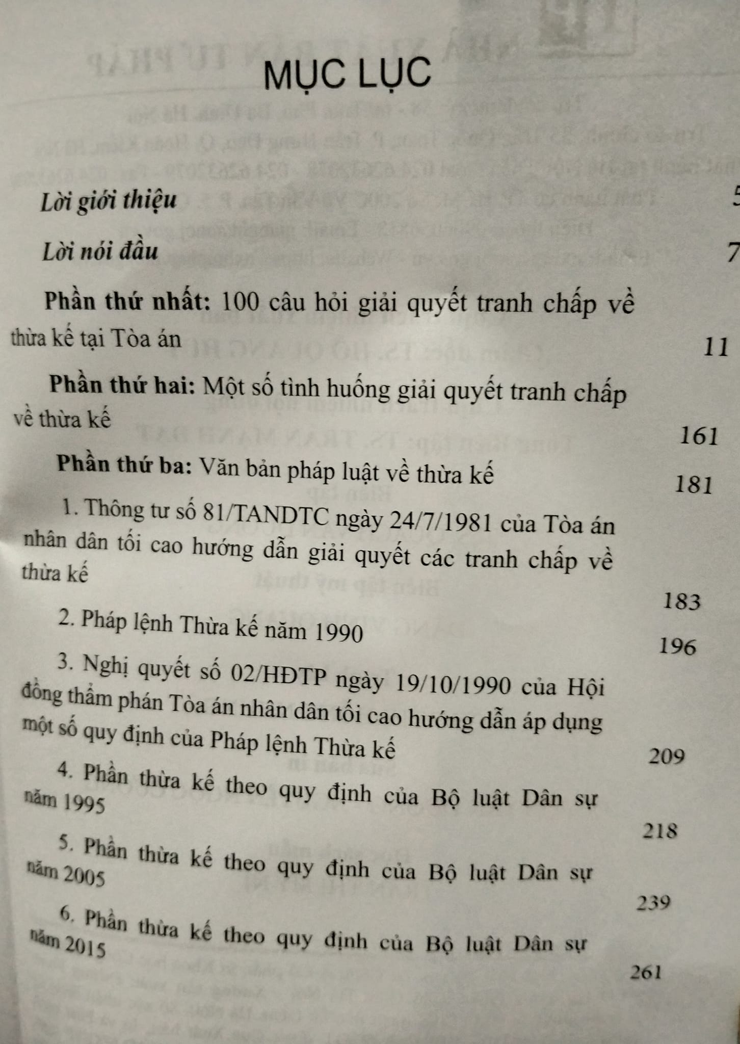 100 câu hỏi giải quyết tranh chấp thừa kế tại tòa