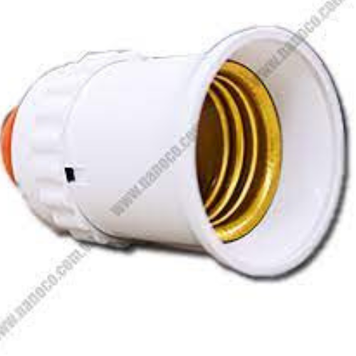Đui chuôi đèn na.no,co gắn ốp tường trần E27 chếch 45 độ hoặc vuông thẳng 90 đ đuôi xoáy fi27mm LH-Ax