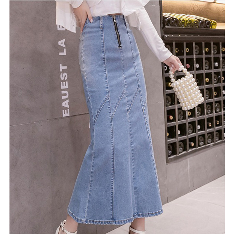 Cập nhật với hơn 78 chân váy jeans dài siêu hot  trieuson5