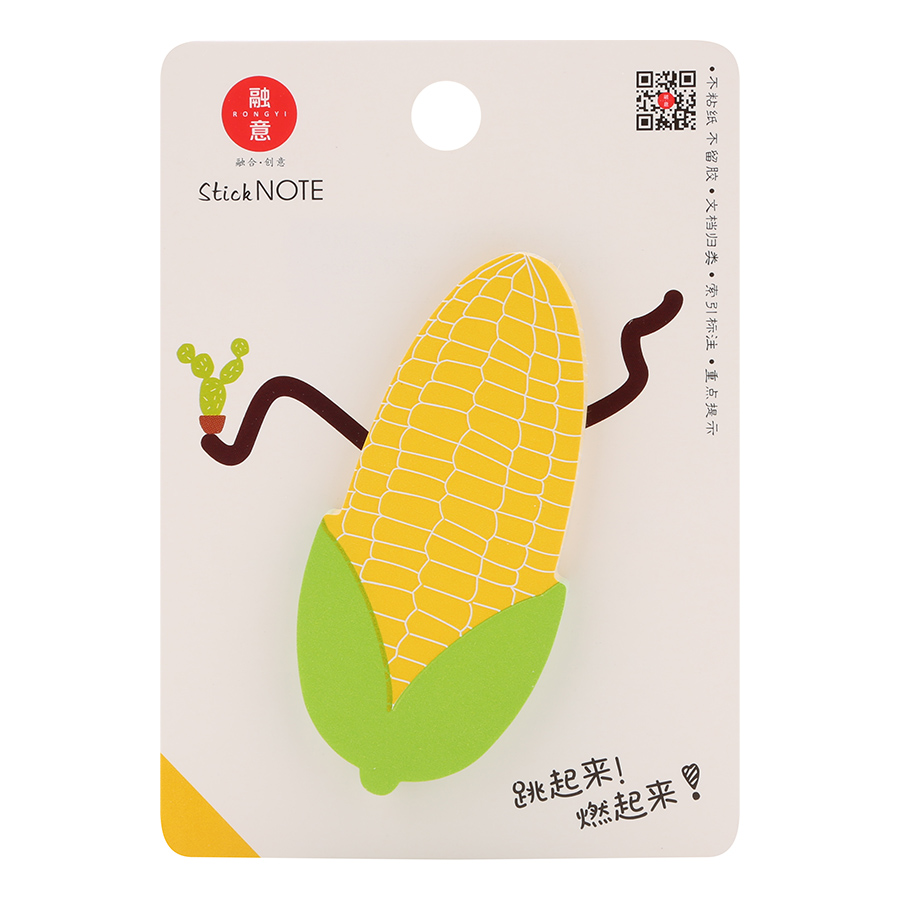 Lốc 4 Xấp Giấy Note No.1149 - Kiểu Hình Rau Củ
