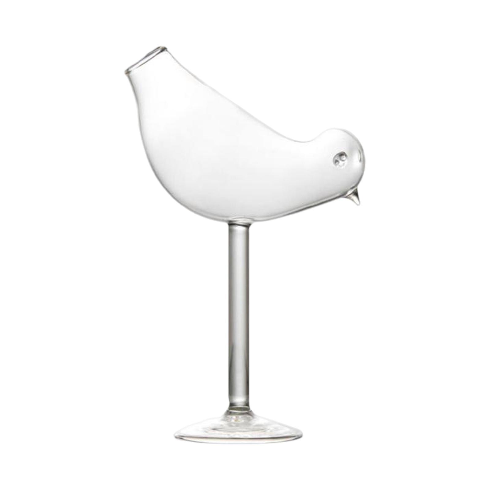 Bird Shaped Cocktail Glass juice Beverage Cups 150ml for Wedding Party