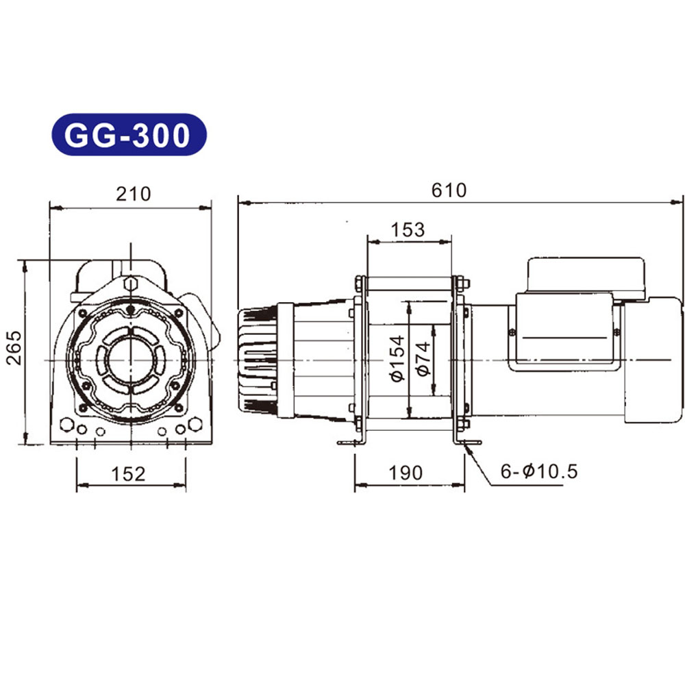 Tời Điện ABG Kio-Winc GG-300 300kg - Máy Tời Treo Cấu Tạo Từ Những Vật Liệu Cao Cấp, Trang Bị Hệ Thống Phanh Đôi - Hàng Chính Hãng (Giao Màu Ngẫu Nhiên)