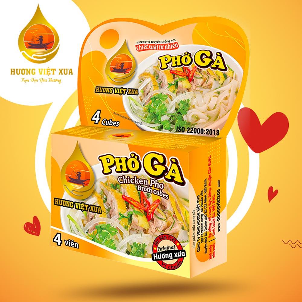Viên gia vị Phở Gà Hương Việt Xưa 75gram