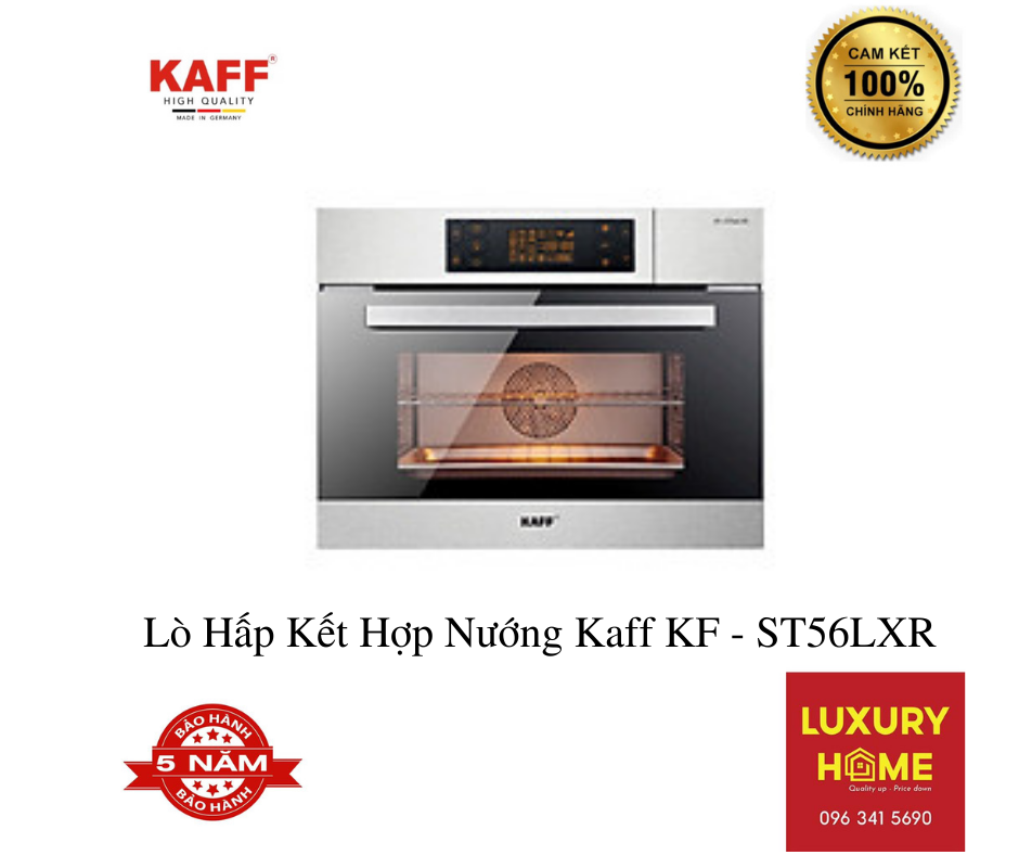 Lò Hấp Kết Hợp Nướng Kaff KF - ST56LXR - Hàng Chính Hãng