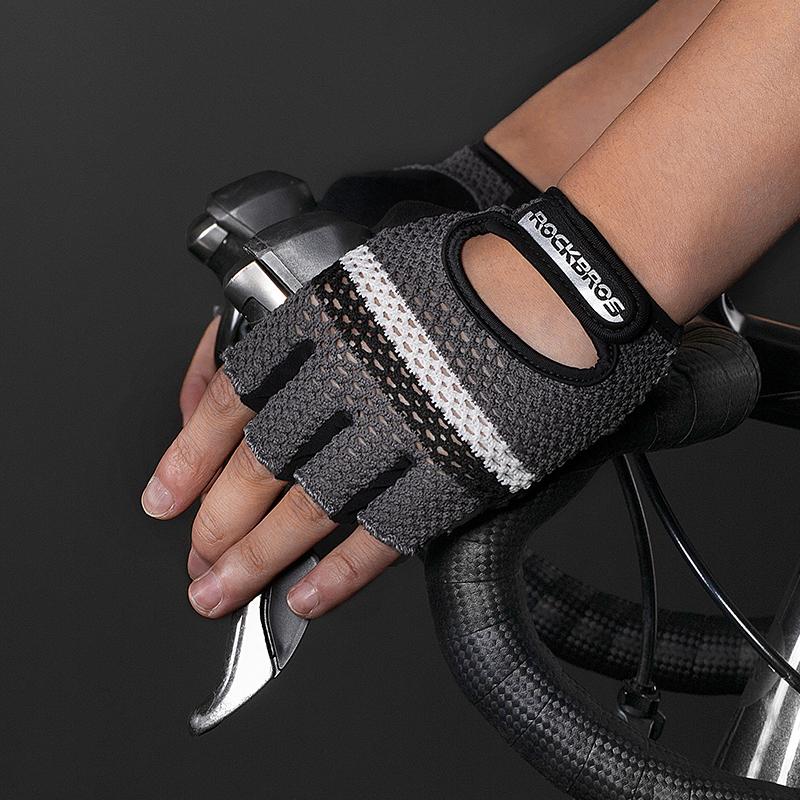 ROCKBROS Găng Tay Xe Đạp Ngón Tay Thể Thao Nam Nữ Mùa Hè Găng Tay Xe Đạp Tập Găng Tay Thể Hình MTB Xe Đạp Găng Tay MTB Găng Tay