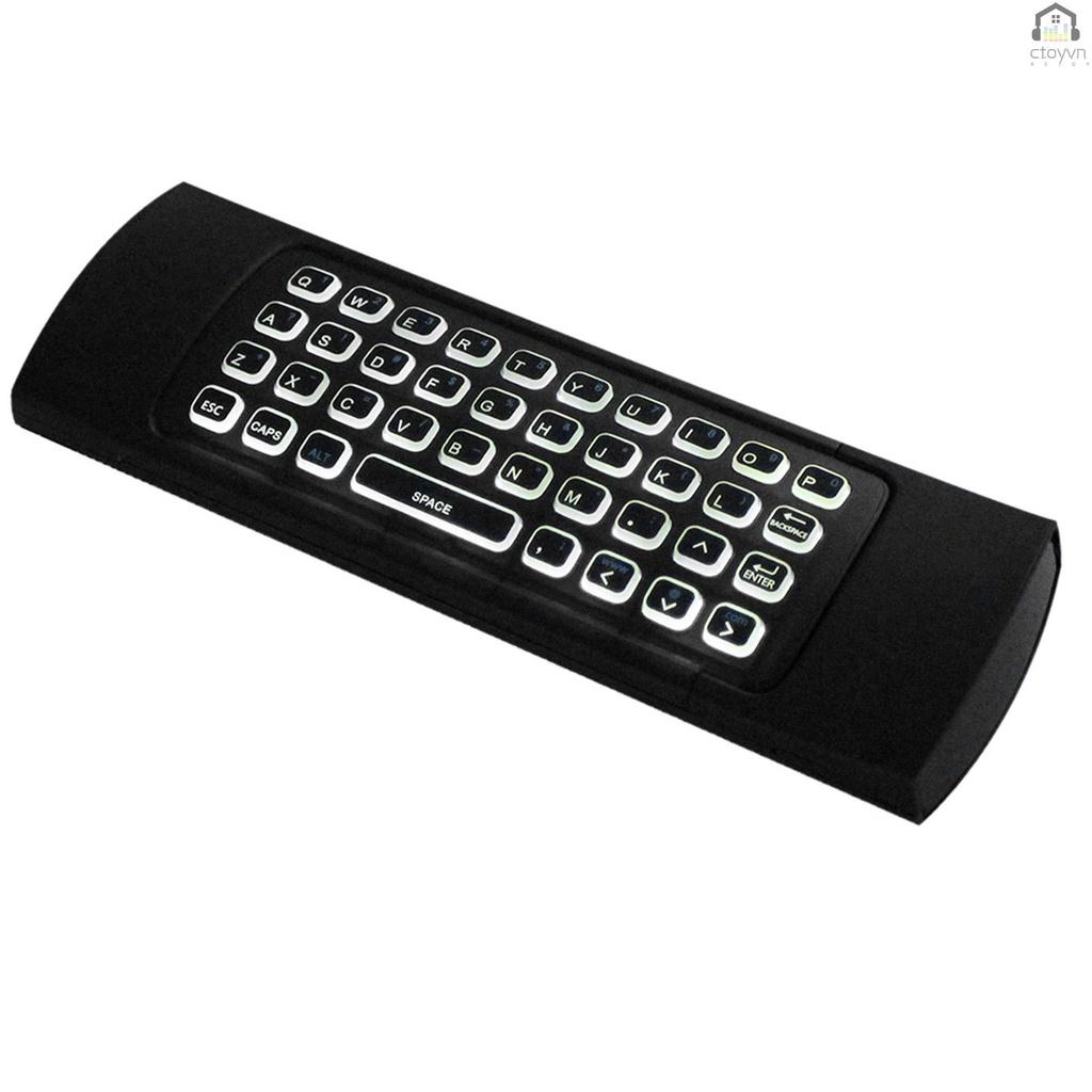 Bộ bàn phím và chuột không dây 2.4G 6 trục điều khiển cảm ứng chuyển động IR cho Mini PC Smart TV Android