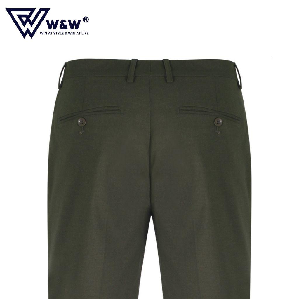 Quần Tây Nam W&amp;W Dáng Slim Fit Chất Vải Cao Cấp, Bền Màu, Mềm Mại, Thông Thoáng, Chuẩn Form Ngay Cả Khi Giặt Máy WLP12