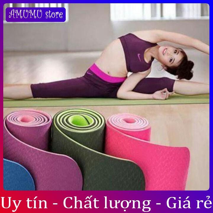 THẢM TẬP YOGA 1 LỚP 6MM HÀNG ĐẸP LOẠI 1 cao cấp