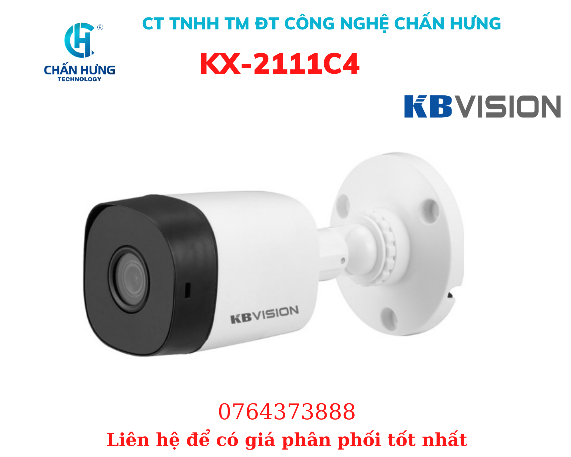 Camera KBVISION KX-2011C4 2.0 Megapixel - Hàng chính hãng