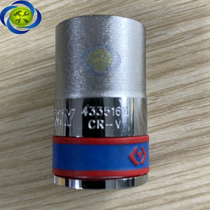 Tuýp trắng ngắn Kingtony 433516M 1/2 INCH - 16MM 6 CẠNH