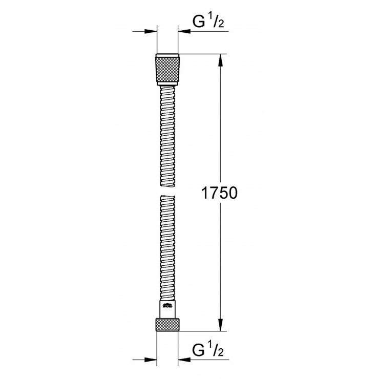 Dây vòi sen kim loại Grohe 28139000 1750mm