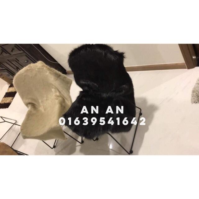Thảm lông chụp ảnh Màu Kem Sữa
